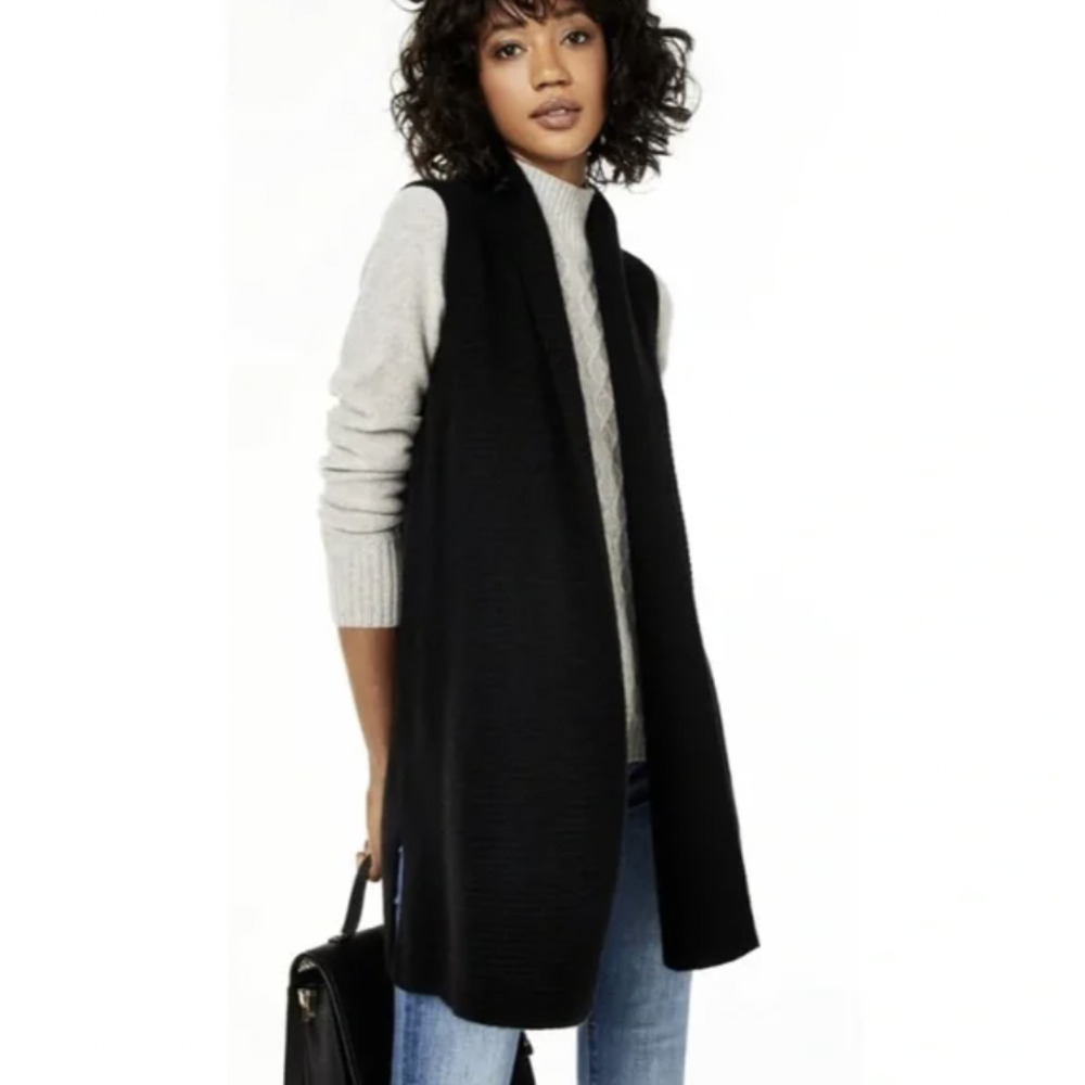 Stitch Fix Evolution Cyrus Vanika Sleeveless Open Duster Cardigan Sweater Vest S